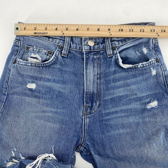 Reformation The Julia High Rise Cigarette Jean in Wash Antigua Denim Size 27 - Picture 9 of 15